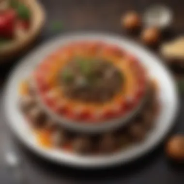 Culinary Mushroom Creations A colorful plate featuring a mushroom-based dish that emphasizes culinary creativity.