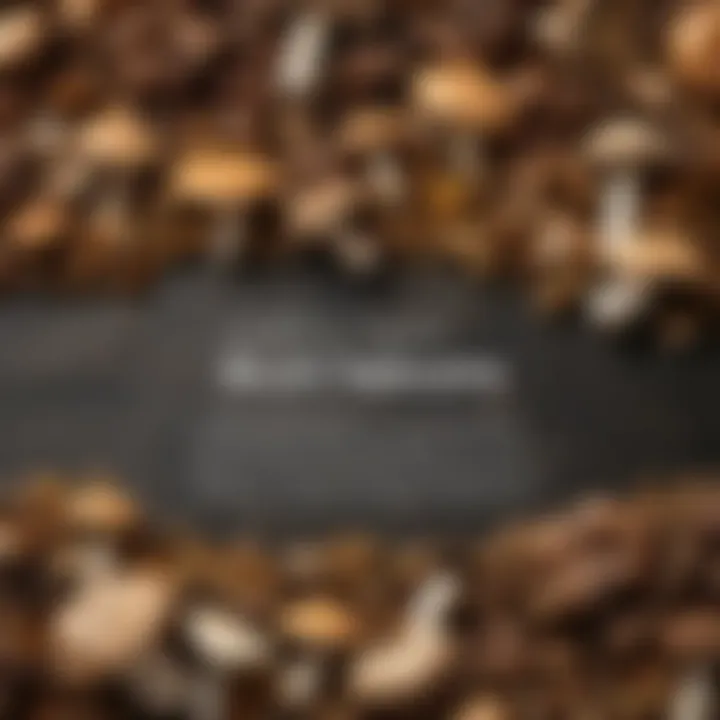 An infographic displaying the nutritional profile of mushrooms.