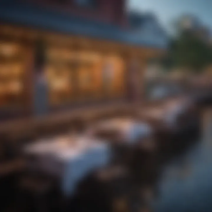 A view of Boston's picturesque waterfront dining scene