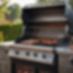 Sleek design of a two-burner infrared gas grill