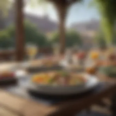 Showcase of Outdoor Plate Materials An outdoor dining setup highlighting various materials of plates.