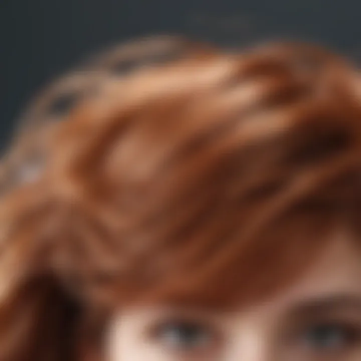 Beautifully styled hair showcasing natural shine