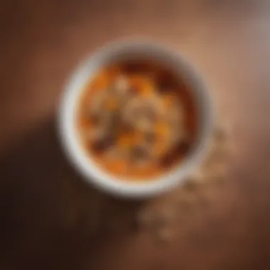 Harmony of Flavors in a Bowl A creatively styled bowl highlighting the harmony of flavors.