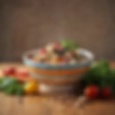 Colorful Ingredients in a Bowl A vibrant bowl filled with a colorful array of fresh ingredients.