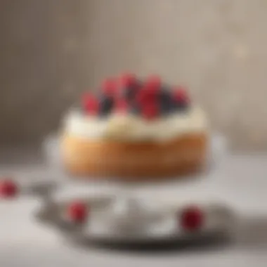 Delectable Dessert from Cake Bowl Pan Delectable dessert created using a cake bowl pan