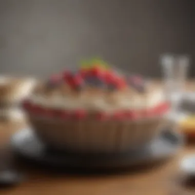 Elegant Design of Cake Bowl Pan Elegant cake bowl pan showcasing intricate design