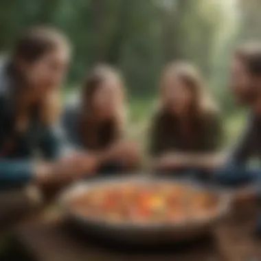 Group of friends enjoying an outdoor adventure