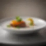 An elegant plated dish showcasing culinary artistry