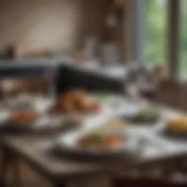 A beautifully set dining table ready for a gourmet meal