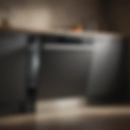 A sleek, modern dishwasher with an intuitive control panel