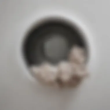 Lint Buildup in Dryer Vent Clogged dryer vent with lint buildup