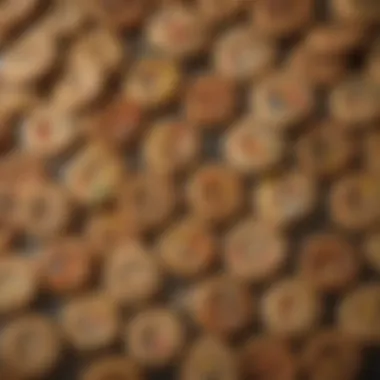 A vibrant display of assorted chewy cookie variations on a decorative plate.