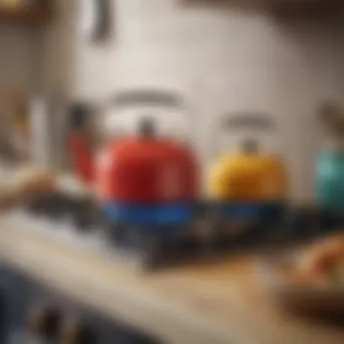 Adding Vibrancy to Your Kitchen with Enamel Kettles Colorful enamel stove kettle