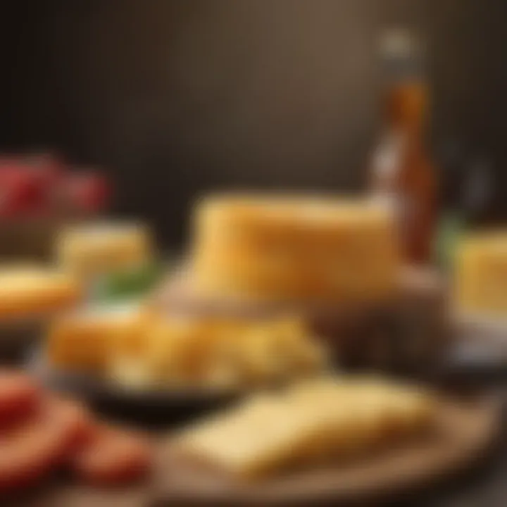 An assortment of dishes highlighting the versatility of American cheese in various culinary applications.