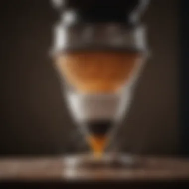 Intricate Craftsmanship in Pour Over Coffee Makers Craftsmanship of a pour over coffee maker showcasing intricate details