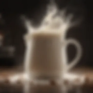 Creating the Creamy Base: Steaming Milk Steaming milk in a frothing pitcher