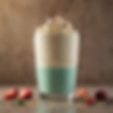 Close-up of a keto drink highlighting its creamy texture and toppings