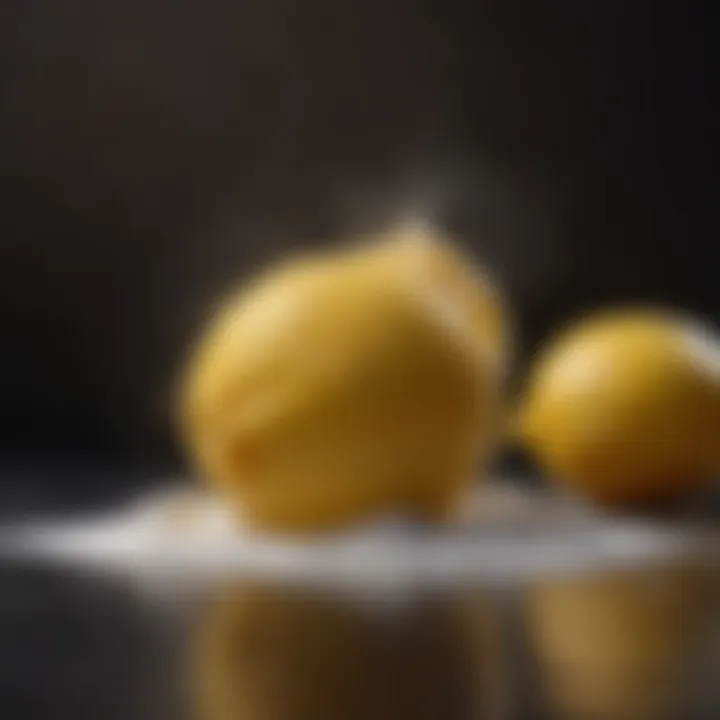 Culinary applications of powdered lemon in baking