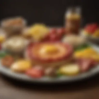 Cholesterol-rich Foods Cholesterol-rich foods on a plate
