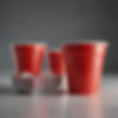 An infographic displaying Solo cup sizes and their common uses