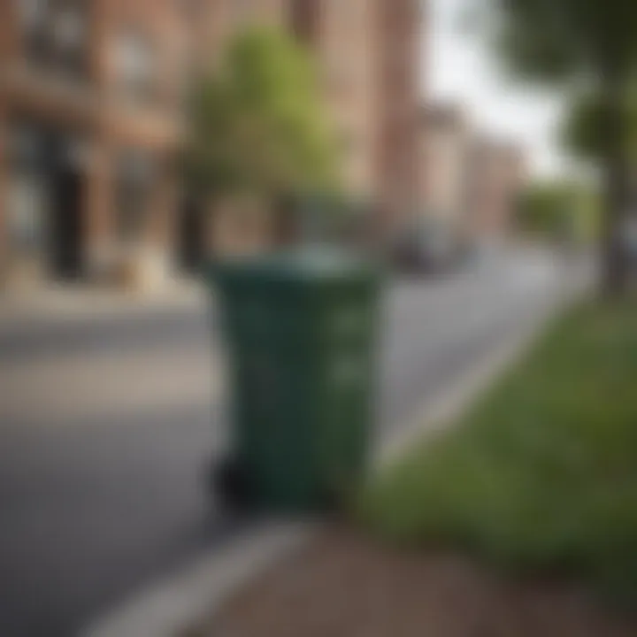 An infographic showcasing the environmental benefits of using push garbage cans.