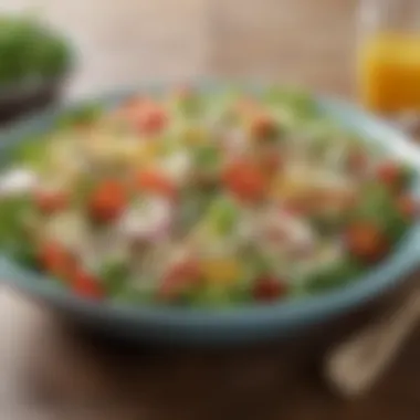 Fresh Starch-Infused Salad A vibrant salad featuring starch ingredients