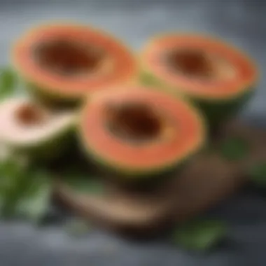 Traditional Medicinal Use of Unripe Papaya A traditional medicinal preparation featuring unripe papaya and herbs