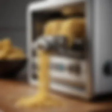 Intuitive Controls of the Hoan Pasta Machine User-friendly interface of the Hoan pasta machine.