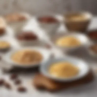 Versatile Dishes with Cocoa Butter An assortment of dishes featuring cocoa butter, showcasing its versatility in culinary applications.