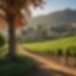 V. Sattui Winery picturesque vineyard scenery