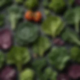 Fresh assortment of leafy greens