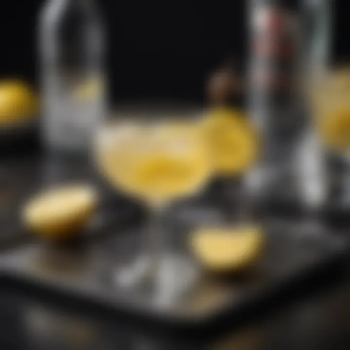 A beautifully garnished Vodka Sidecar with a lemon twist