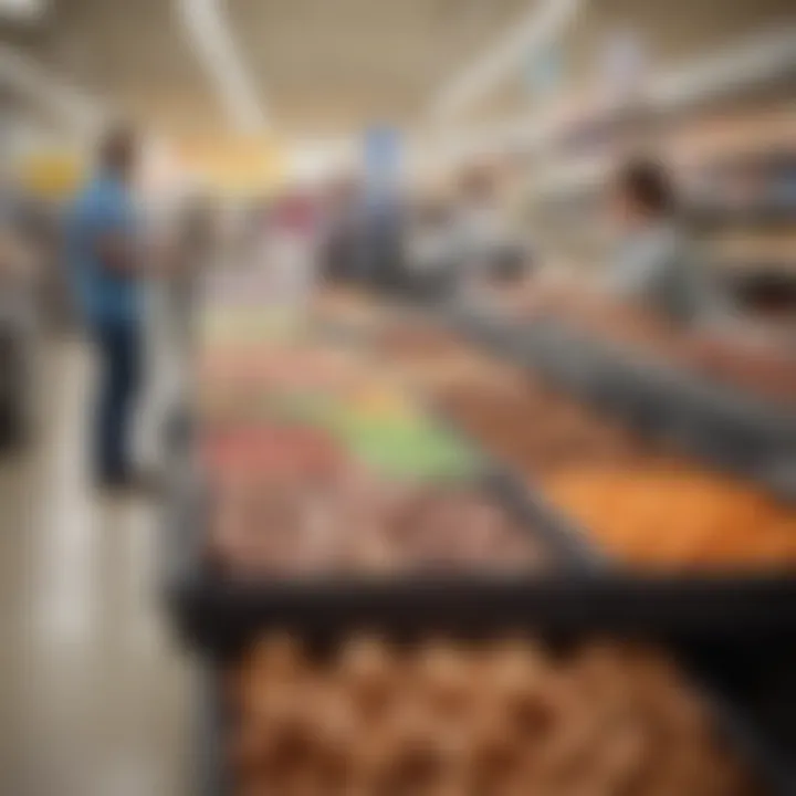 Checkout line at Walmart during Easter peak hours