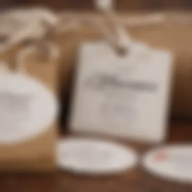 Personalized wedding favor tags