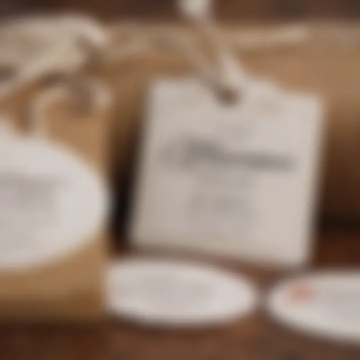 Personalized wedding favor tags