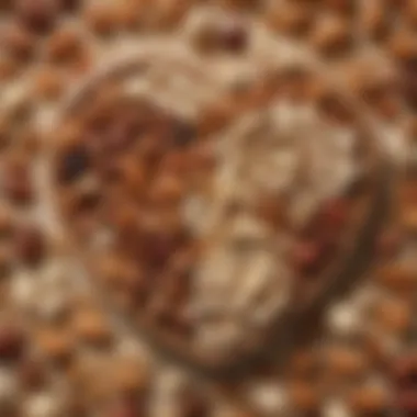 Nuts and Seeds for Heart Health A close-up of nuts and seeds showcasing their heart-healthy benefits.