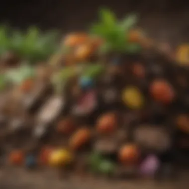 Chemically Treated Materials in Compost Visual representation of chemically treated yard waste