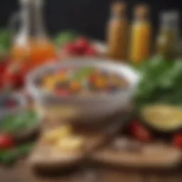 Fresh ingredients for a healthy meal