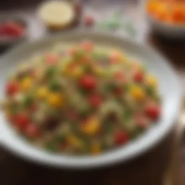 Quinoa Salad: A Gourmet Healthy Choice An elegant plate of quinoa salad with vibrant toppings