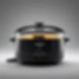 Sleek black design of the Zojirushi rice cooker showcasing its elegance