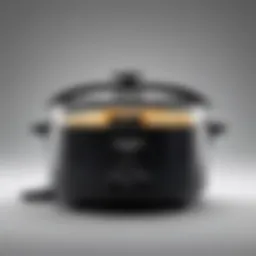 Sleek black design of the Zojirushi rice cooker showcasing its elegance