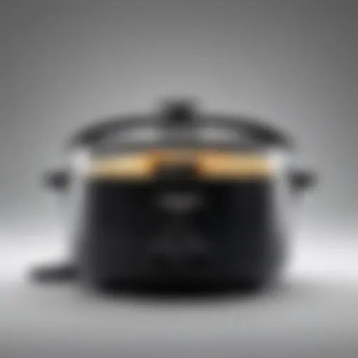 Sleek black design of the Zojirushi rice cooker showcasing its elegance