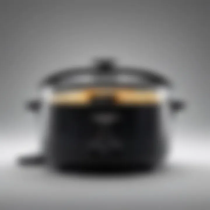 Sleek black design of the Zojirushi rice cooker showcasing its elegance