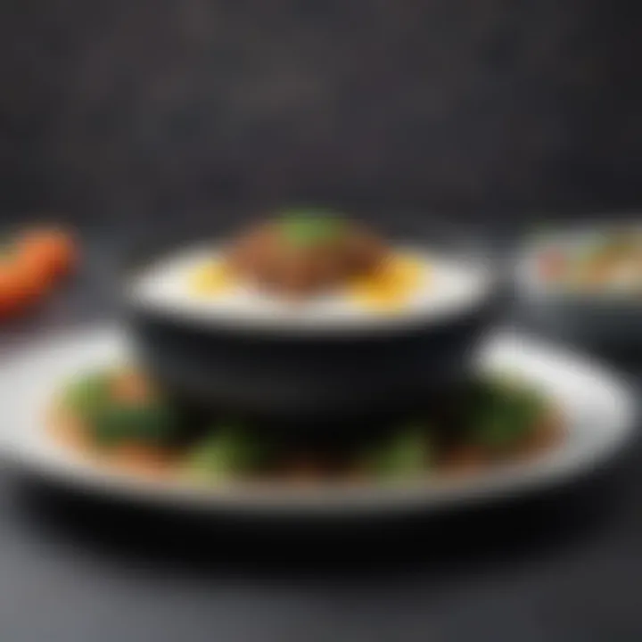A beautifully plated dish made with the Zojirushi rice cooker
